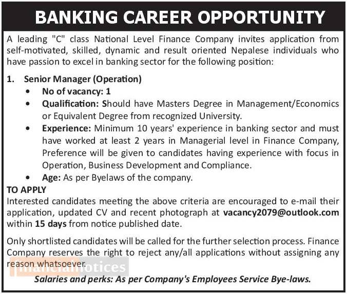 BANKING CAREER OPPORTUNITY Financial Notices banking-career-opportunity-financial-notices