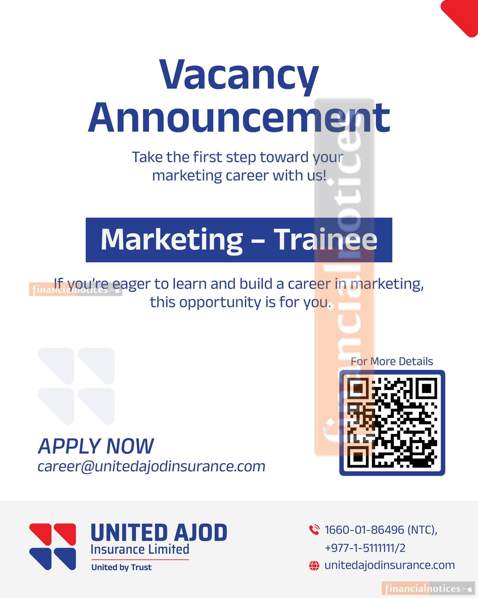 United Ajod Insurance Announces Vacancy