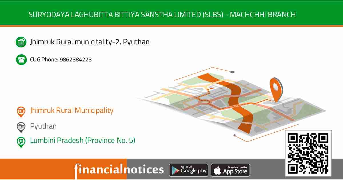 Suryodaya Womi Laghubitta Bittiya Sanstha Limited - Machchhi Branch | Pyuthan - Lumbini Pradesh (Province No. 5)