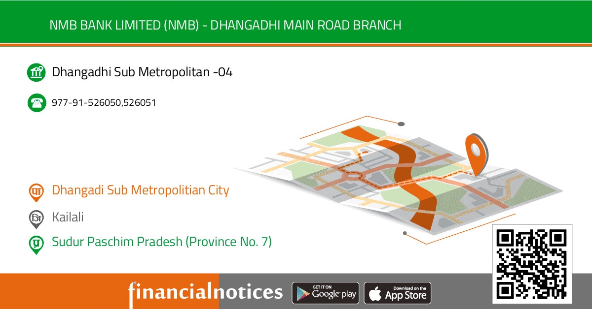 NMB Bank Limited (NMB) - Dhangadhi Main Road Branch | Kailali - Sudur Paschim Pradesh (Province No. 7)
