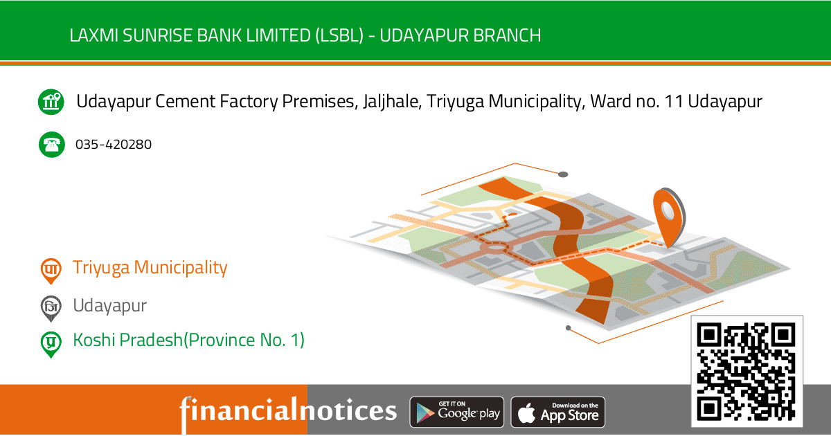Laxmi Sunrise Bank Limited (LSBL) - Udayapur Branch | Udayapur - Koshi Pradesh(Province No. 1)