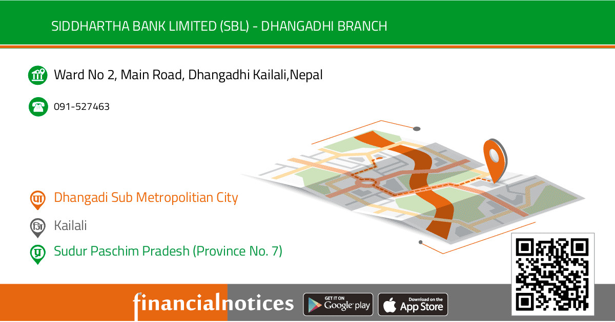Siddhartha Bank Limited (SBL) - DHANGADHI BRANCH | Kailali - Sudur Paschim Pradesh (Province No. 7)