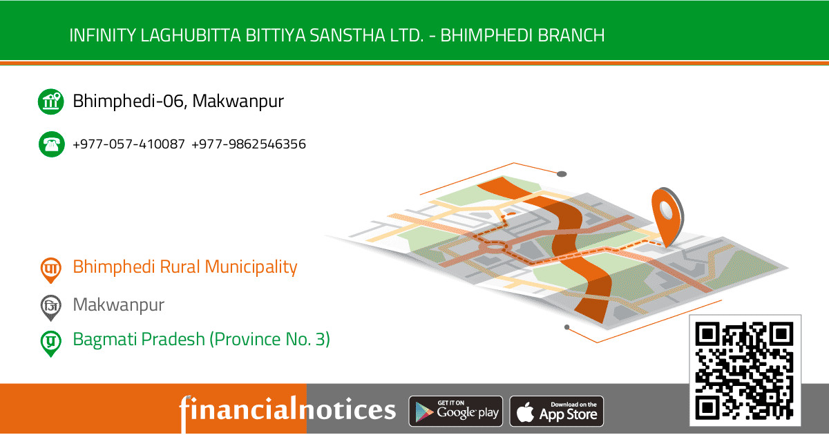 Infinity Laghubitta Bittiya Sanstha Ltd. - BHIMPHEDI BRANCH | Makwanpur - Bagmati Pradesh (Province No. 3)