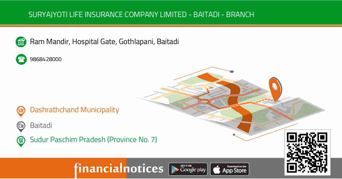 Suryajyoti life Insurance Company Limited - Baitadi - Branch | Baitadi - Sudur Paschim Pradesh (Province No. 7)