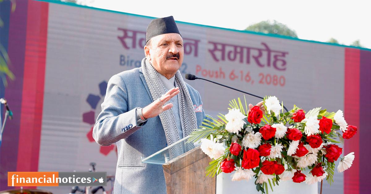 नेपालमै उद्योग व्यवसायको माहौल  बढाउँ रोजगारी यही सिर्जना गरौं : अर्थमन्त्री डा. महत