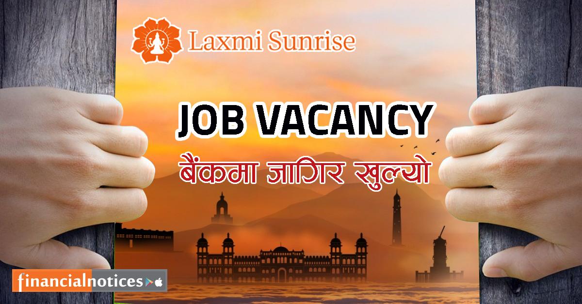 Laxmi Sunrise Bank Announces Vacancies for Support Officer - ICT and Internal Auditor Positions
