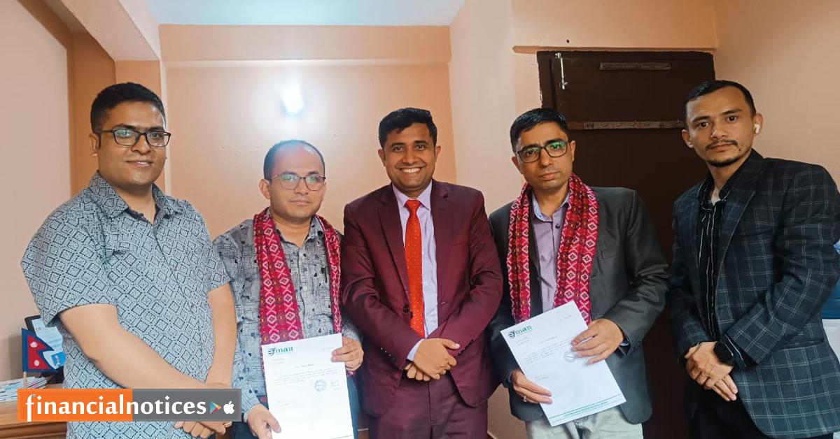 इकोनोमिक मिडिया एसोसिएसन नेपाल (इमान) को केन्द्रीय सदस्यमा डिआर आचार्य र मनोज थापा मनोनित