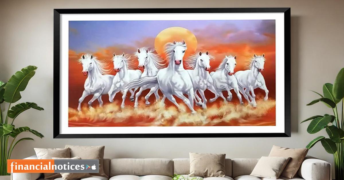 वास्तुशास्त्र अनुसार दौडिरहेको सात घोडाको चित्र राख्नुको महत्त्व: सफलता र समृद्धिको प्रतीक