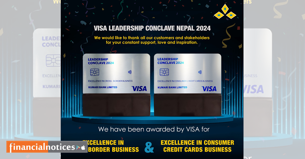 Kumari Bank Wins Dual Honors at VISA International Leadership Conclave Nepal 2024