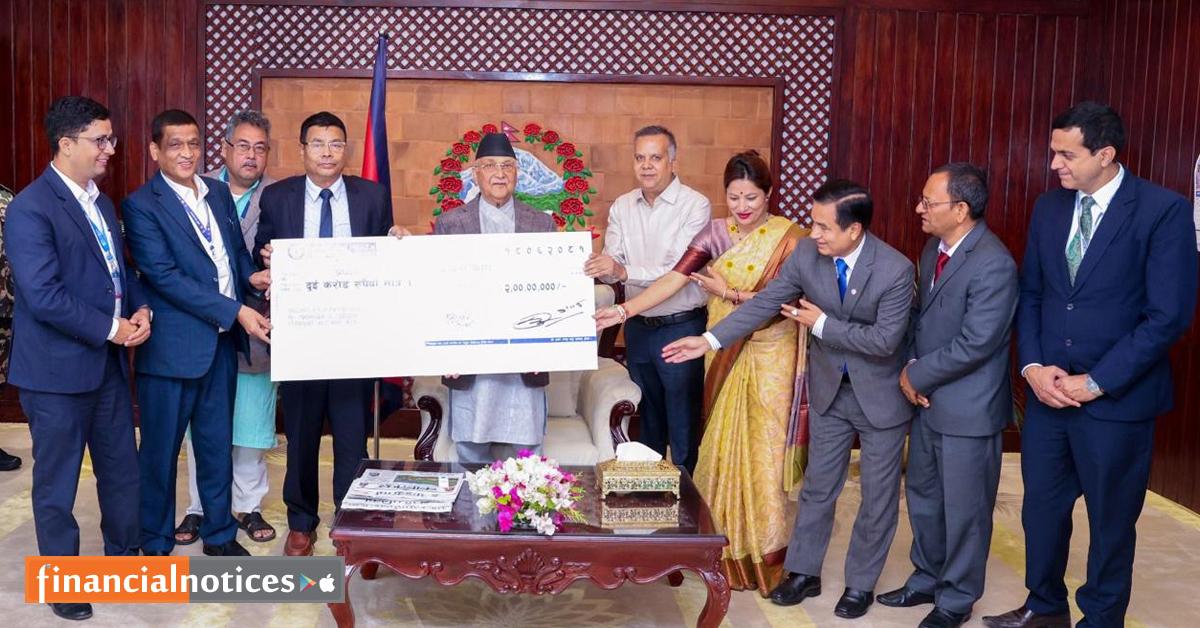 नेपाल बैंकद्वारा बाढी पहिरो प्रभावित परिवारहरुलाई रु. २ करोड आर्थिक सहयोग प्रदान