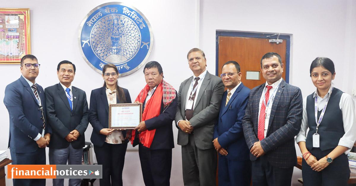 नेपाल बैंकको ब्राण्ड एम्बास्डरमा डा. पुनको निरन्तरता