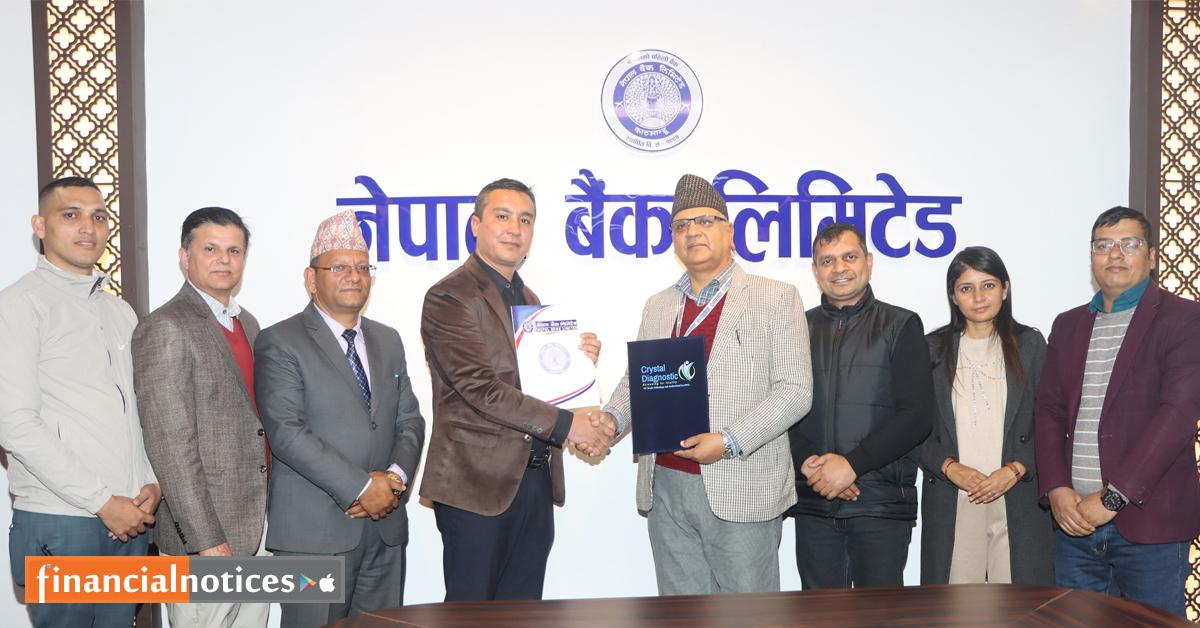 नेपाल बैंक र लिस्टल डायग्नोस्टिक प्रा.लि. बीच सम्झौता