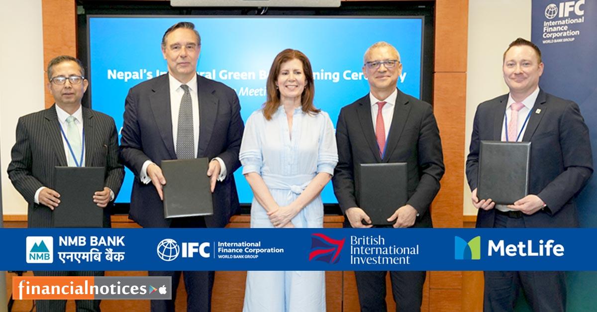 NMB Bank Issues Nepal’s First Green Bond in $60 Million Deal Backed by IFC, BII, and MetLife