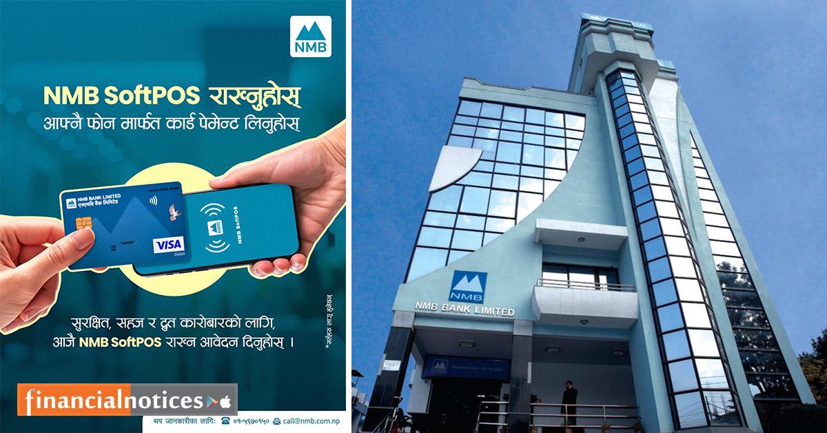 NMB Bank has launched Soft POS for Contactless Payments