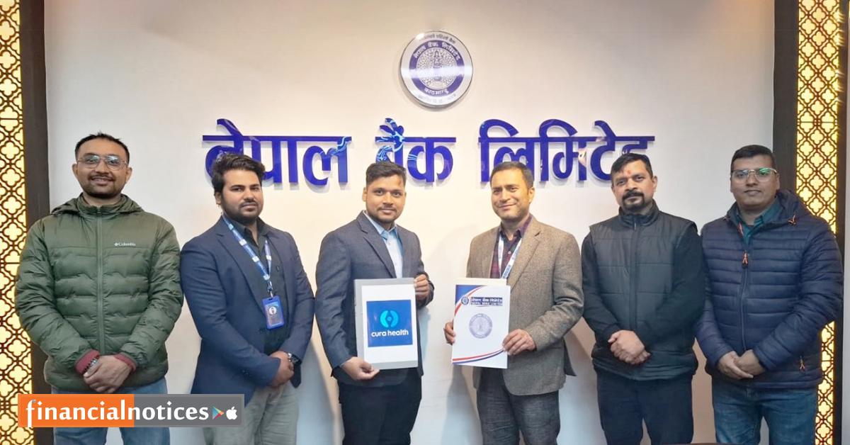 नेपाल बैंक र क्यूरा हेल्थ प्रा. लि. बिच सम्झौता 