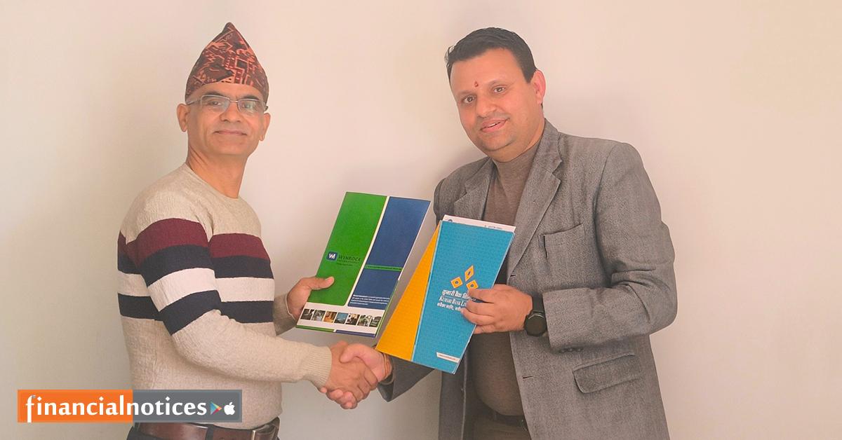 कुमारी बैंक र वीनरक इन्टरनेशनलबीच उद्यलमशिलता सुदृढिकरणका लागि संझौता