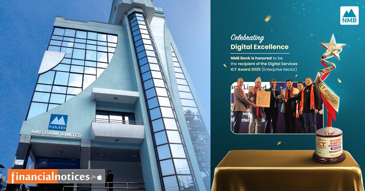 NMB Bank Limited Wins Digital Services ICT Award 2025 (Enterprise Sector)