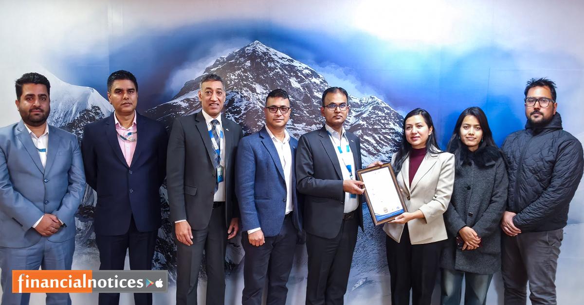 कुमारी बैंक लिमिटेडलाई ISO/IEC 27001:2022  सूचना सुरक्षा प्रमाणपत्र प्राप्त