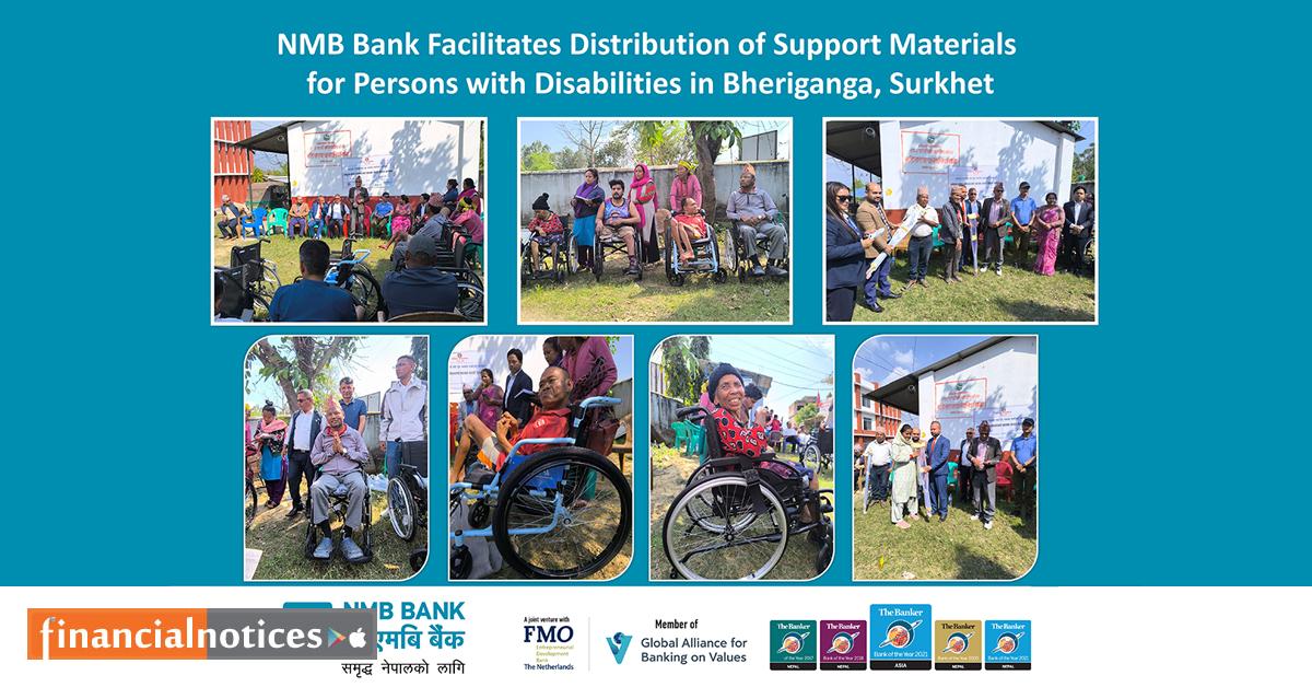 NMB Bank Facilitates Distribution of Support Materials for Persons with Disabilities in Bheriganga