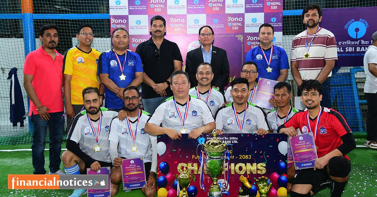 नेपाल एसबिआई बैंकद्वारा ३३औँ वार्षिकोत्सवको अवसरमा MD’s Cup Futsal Tournament–2083 आयोजना