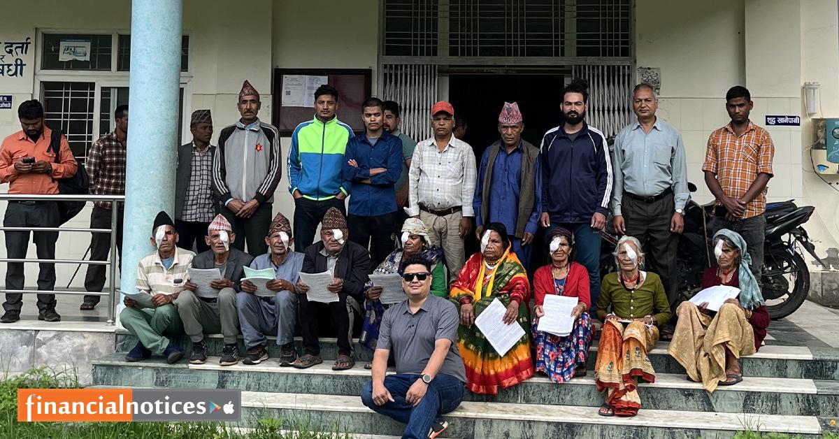 सांग्रिला डेभलपमेन्ट बैंकको सहयोगमा दार्चुलाका नौ जनाको मोतियाविन्दुको निःशुल्क शल्यक्रिया सम्पन्न