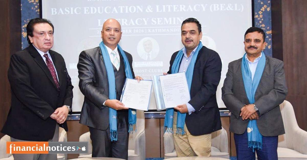 महालक्ष्मी विकास बैंक र रोटरी इन्टरनेशनल डिस्ट्रिक्ट ३२९२ बीच सम्झौता