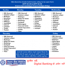 NBL Branch Opening Notice