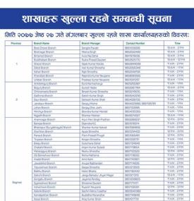 Banking Hours Notice