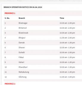 EBL Branch Opening Notice