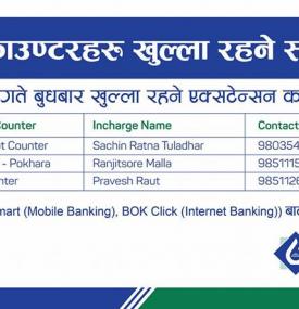 BOK Extension Counter Service