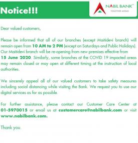 Nabil Branch Opening Hours 