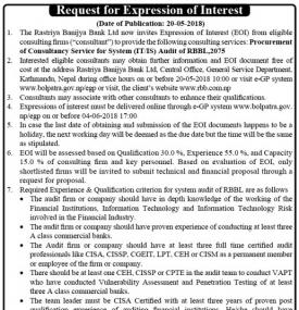 Request for Expression of Interest 
