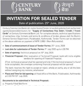 Invitation for Sealed Tender