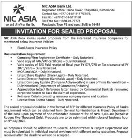Invitation for Sealed Proposal