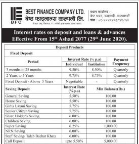 New Interest Rate Release 