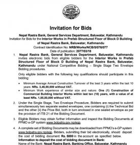 Invitation for Bids
