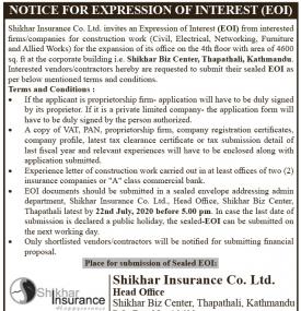 Notice for Expression of Interest