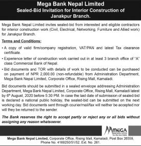 Sealed Bid Invitation for Interior Construction