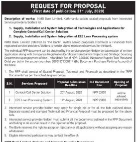Request for Proposal