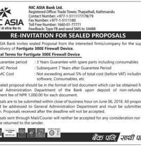 Invitation for sealed proposal 