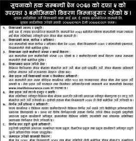 Rights to Information Notice