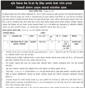 गैह्र बैंकिङ सम्पत्ती लिलाम बिक्रीको सूचना