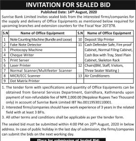 Invitation for Sealed Bids