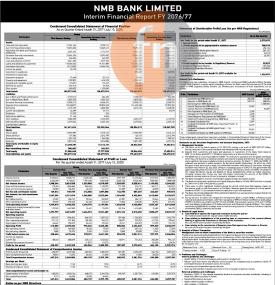 NMB बैंकको खुद नाफा २ अर्ब २७ कारोड ६ लाख रुपैयाँ