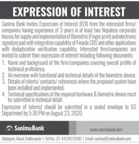 Expression on Interest (EOI)