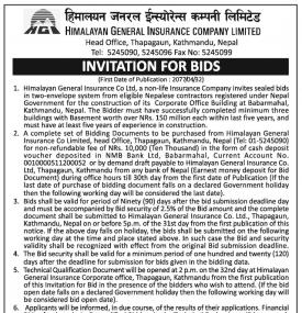 Invitation for Bids