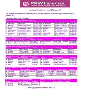 Branch Opening Notice 