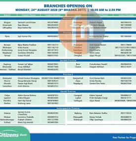 Branch Opening Notice