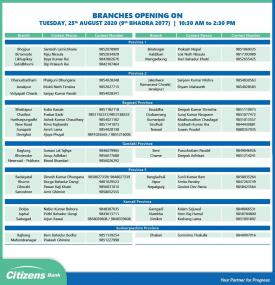 Branch Opening Notice