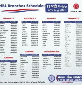 Branch Opening Schedule 
